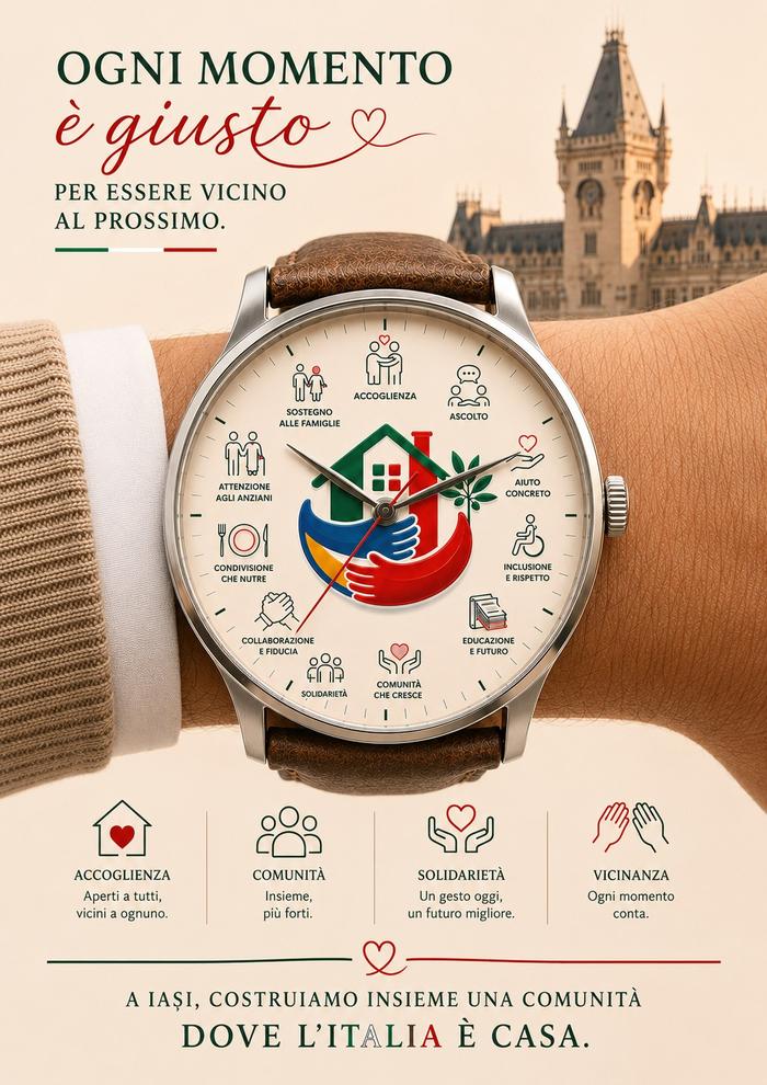 Ogni momento è giusto per essere vicino al prossimo — i valori di Casa Italia Iași